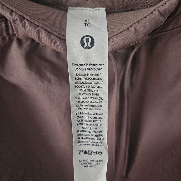 Lululemon Twilight Rose Cinchable Waist Woven Short Size XL - Picture 7 of 7